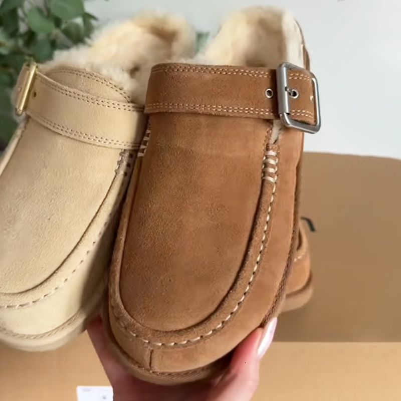 New Designer Evelina Clogs Tasman Slipper Winter Warm Slides Women Backless Loafers Goldenstar Platform Mules Boots Slippers Cozy Slip On Shoes 1179 - 5 of 9