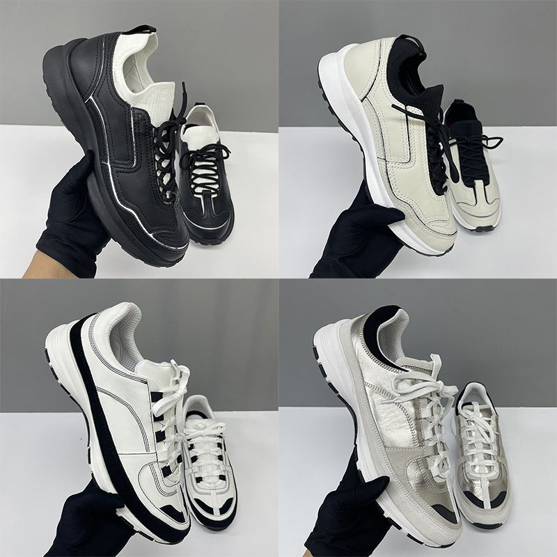 Top Quality Designer Men Women Luxury Quilted Couple Sneakers Premium Leather Suede Casual Shoes Non-slip Sole Outdoor Sport Walking Trainers White Daily Shoes 594 - 5 of 9