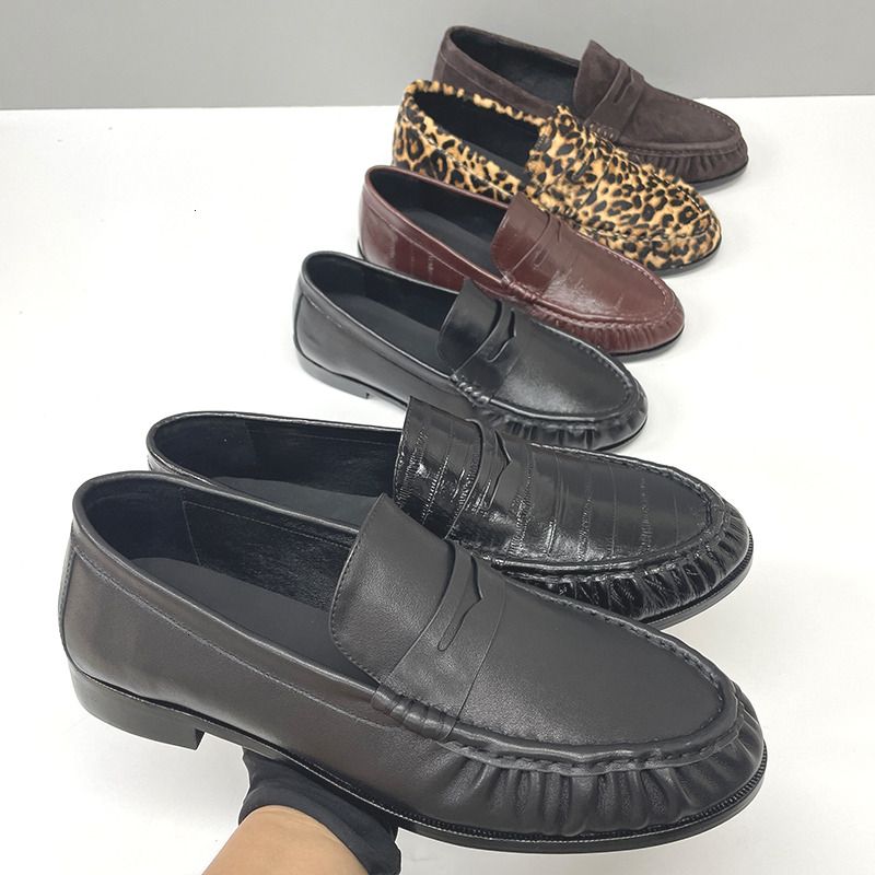 Mirror Quality Loafers Men Designer Ruched Penny Loafers Le Loafer Mules Penny Loafers Women Dress Shoes Slip On Loafer Slippers Daily Casual Flat Shoes 1137 - 3 of 9