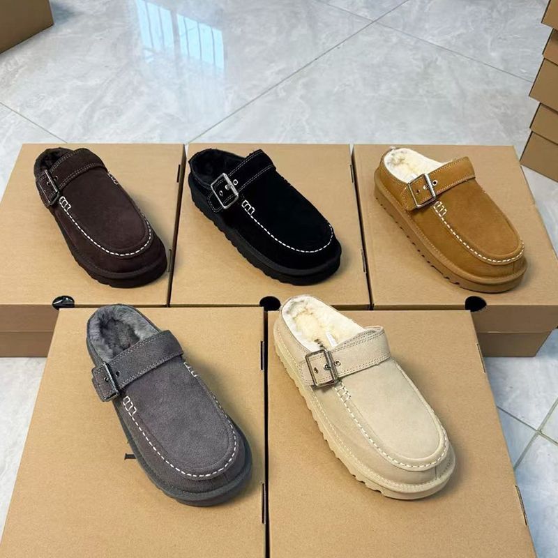 New Designer Evelina Clogs Tasman Slipper Winter Warm Slides Women Backless Loafers Goldenstar Platform Mules Boots Slippers Cozy Slip On Shoes 1179 - 2 of 9