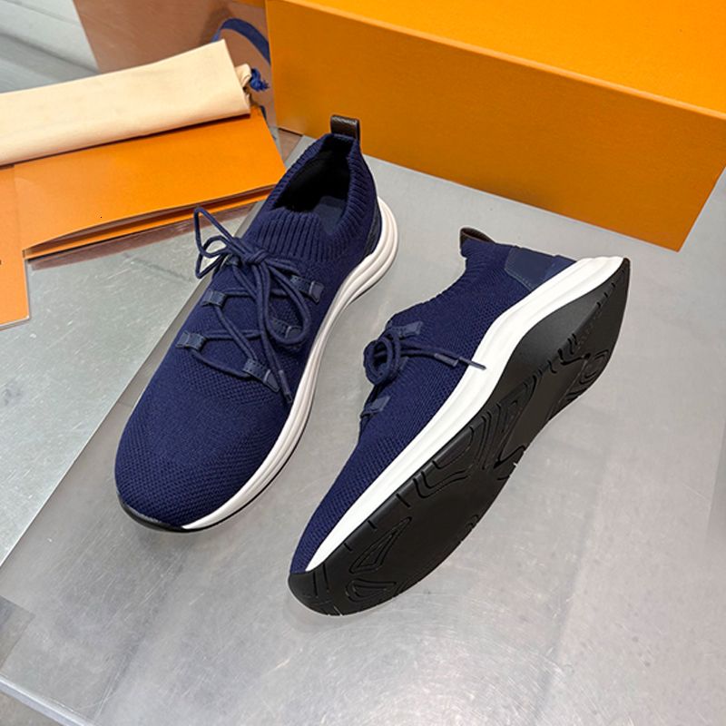 Top Quality Men Designer Sneakers L Runner Tatic Sneaker Wavelight Knitted Running Shoes Calf Leather Men Loafers Trainers Fashion Pleated Penny Loafer Casual 892 - 8 of 8