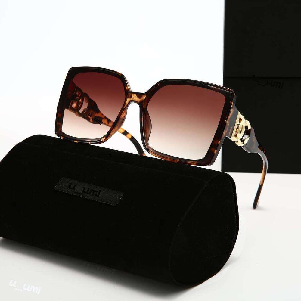 Luxury Designer Sunglasses Oversized Square Acetate Frame Gradient Lens Gold Tone Interlocking High Grade UV400 Protection Fashion DNA dg Eyewear For Women - 6 of 9