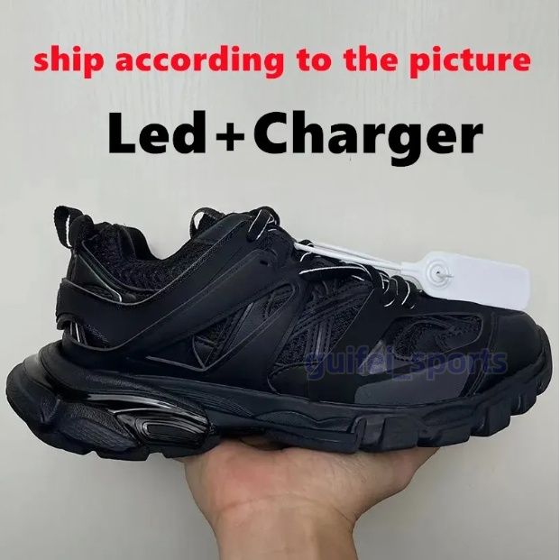 Desinger Casual Shoes Runner 7 7.0 Track Led Sneaker Tracks 3 3.0 Platform Sneakers Luxury Paris Gomma Leather Trainer Extraordinary Mens Women Trainers Size 35-46 - 2 of 7
