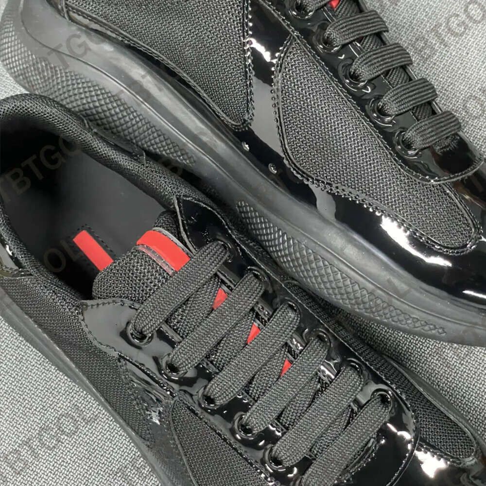 2026 Top Quality Sneakers Luxury Plus Size EU49 Americas Cup Sneakers Men Women Patent Leather Mesh Lace Up Casual Outdoor Sport Trainers 53 - 9 of 9