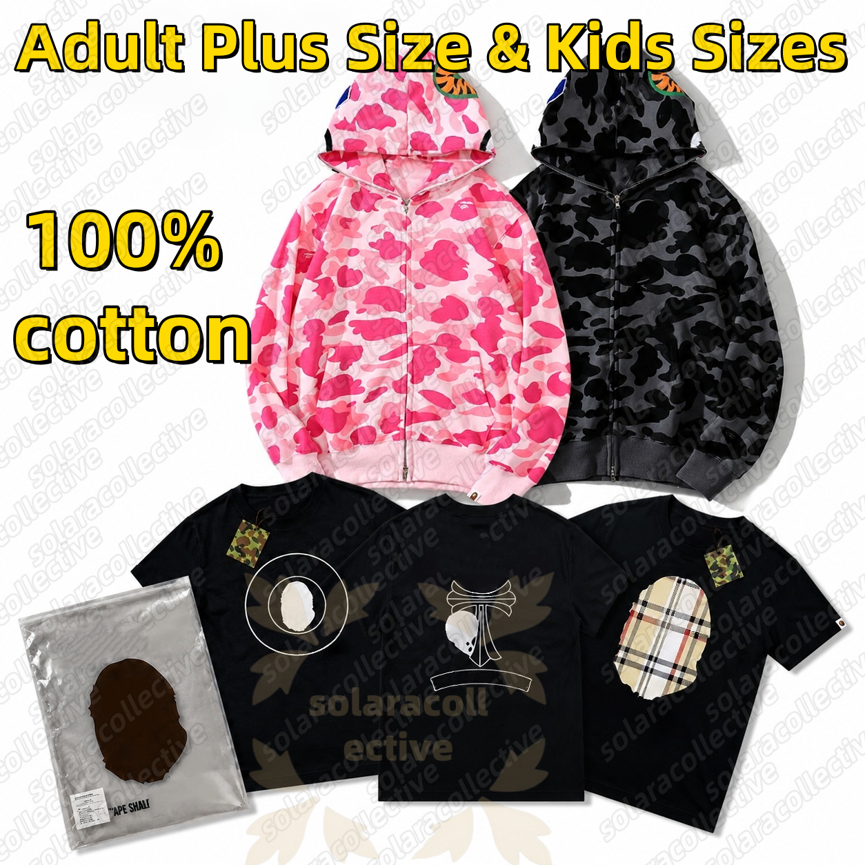 10S 100% cotton Shark hoodie Correct version 1:1 t shirt mens designer clothes shirts for men designer shirts hoodies designer men clothes graphic tee tees jacket - 2 of 4