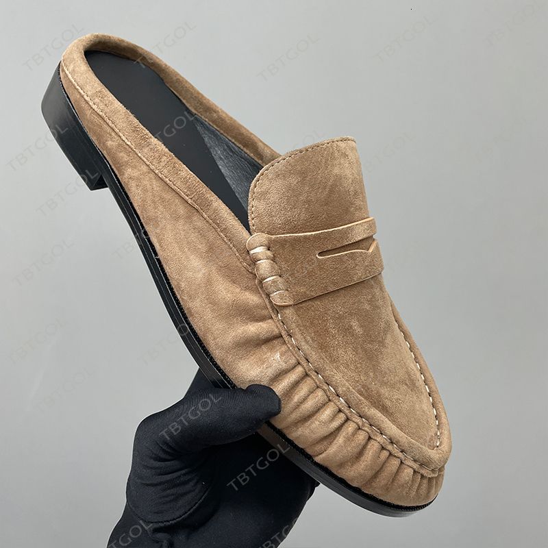 Premium Designer Loafers Mules Men Genuine Leather Ruched Penny Loafers Men Pleated Slippers EU47 Women Loafer Luxury Le Loafers Slip On Dress Shoes 1137 - 8 of 8