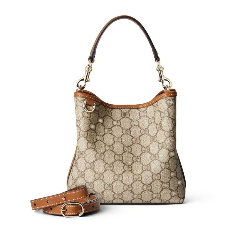 Emblem designer bucket bag luxury Ophidia high quality Paparazzo womens style crossbody bag classic green printed leather handle handbag top quality bag 12A. - 6 of 9