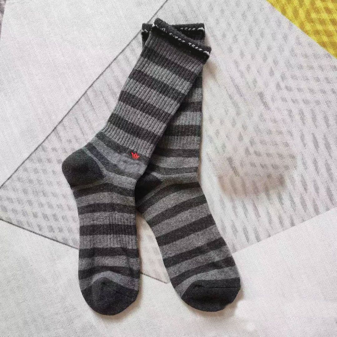 Men's Socks Designer For Autumn And Winter Warmth Mens Womens Long White Personalized Embroidery Designers Sports - 7 of 9
