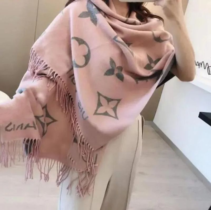 New Luxury Scarfs Designer Scarf Pashmina For Women mens Designers Warm Scarfs Fashion Classic Men And Women Cashmere Wool Long Shawl Box - 1 of 8