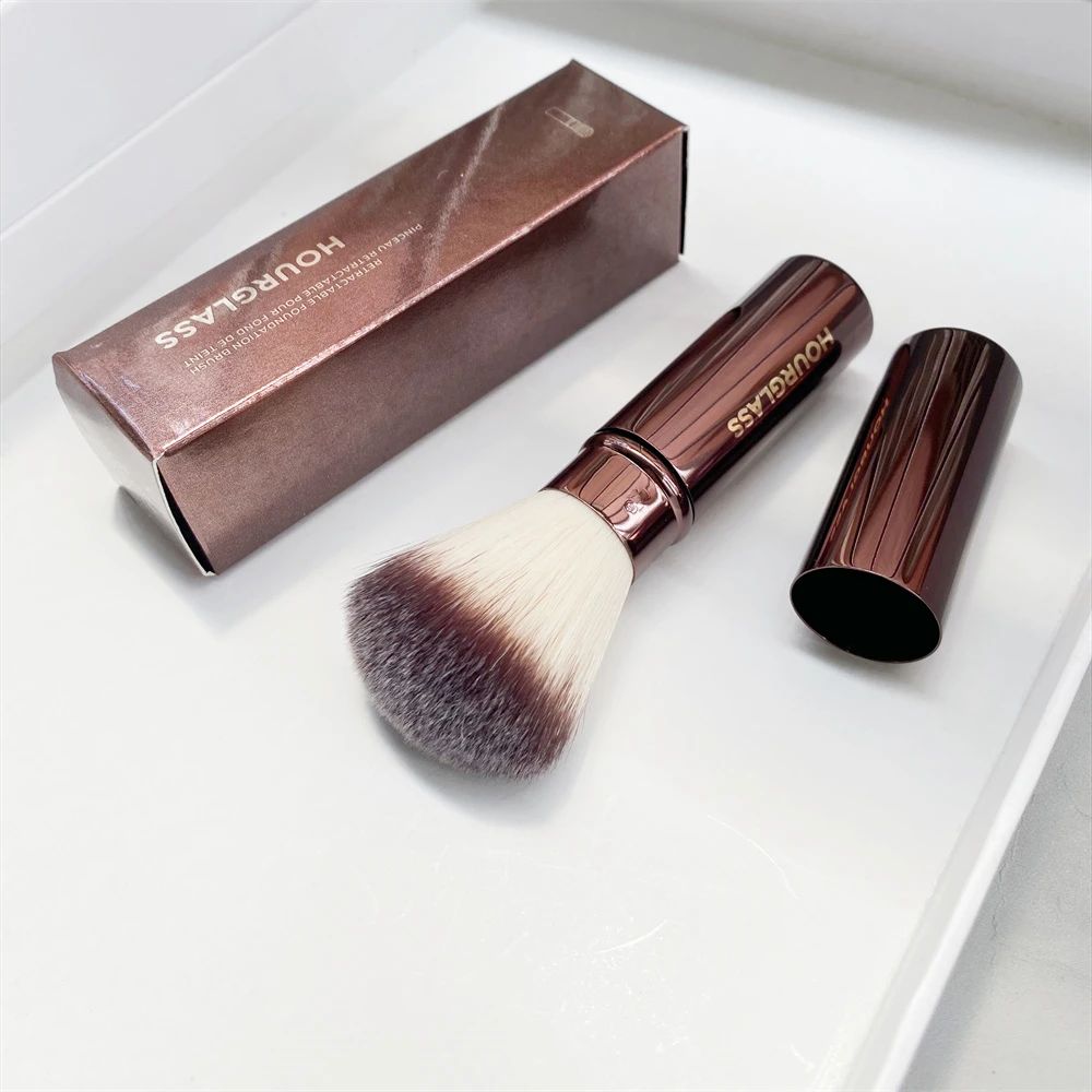 Hourglass Makeup Brushes Face Large Powder Blush Foundation Contour Highlight Concealer Blending FINISHING Retractable Kabuki Cosmetics Blender Tools Brush - 2 of 8