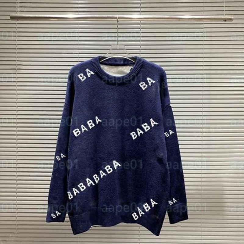 Famous Men Women Sweaters Fashion Mens Letter Pattern Casual Round Long Sleeve Sweaters Womens Hoodies 21 Colors Asian Size S-2XL - 7 of 9