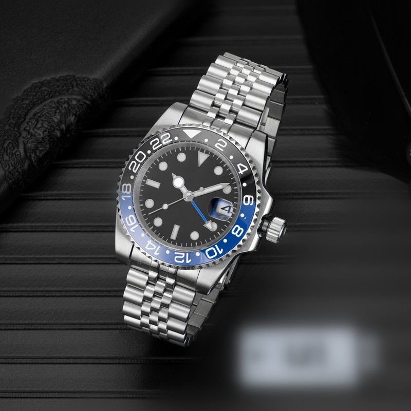 ZDR Mens Watches 40mm Automatic Mechanical Watch Full 904L Stainless Steel Blue Black Ceramic Sapphire Glass WristWatches Super luminous montre de luxe watch - 3 of 9