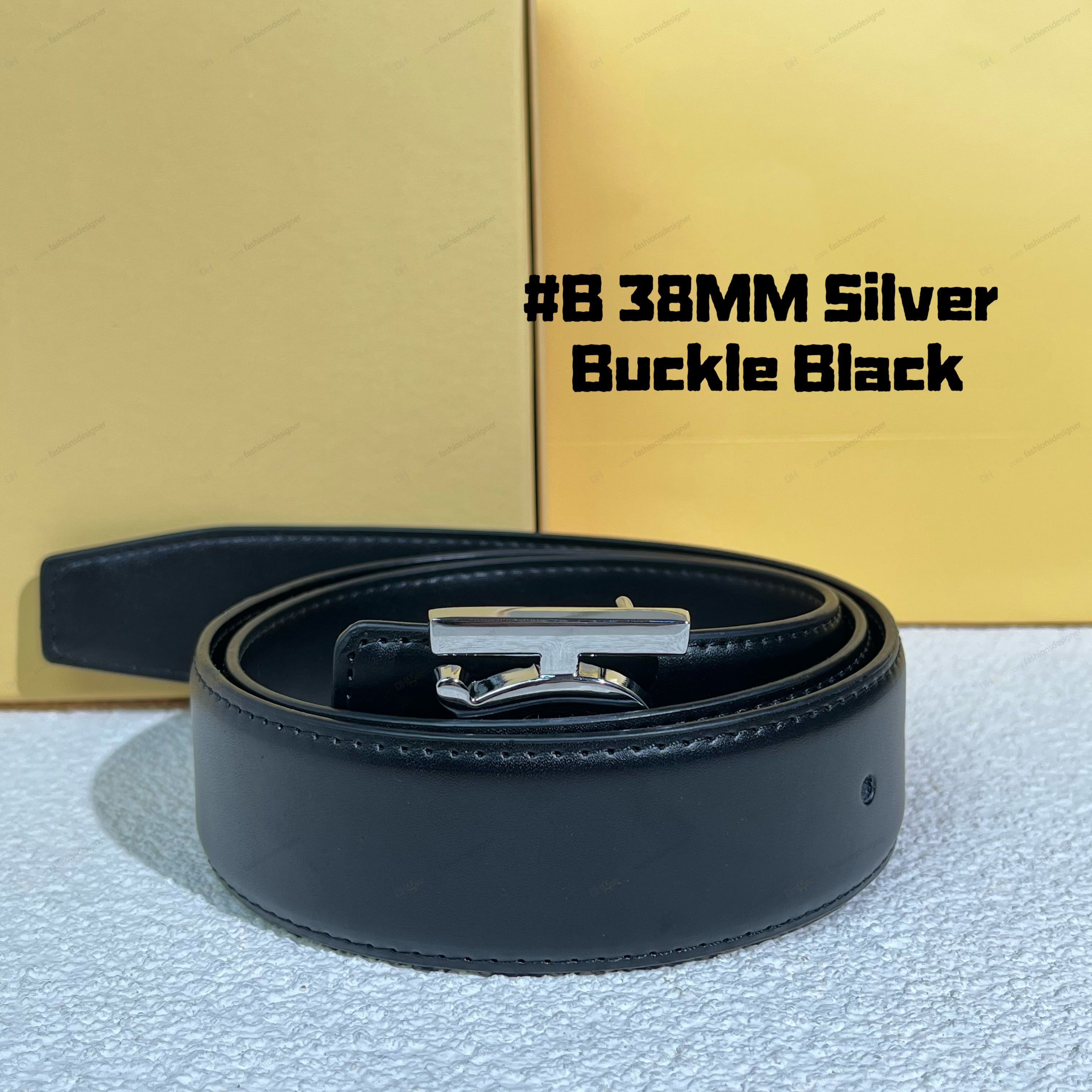Designer belt belts for men designer belt men ceinture women genuine leather belt High Quality letter smooth buckle men belt golden buckle belts with box mens belt - 8 of 9