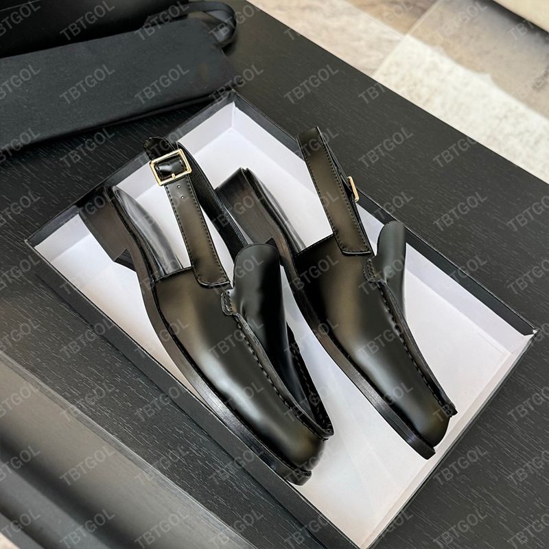 Designer Heels Slingback Shoes Leather Suede Loafers Women Ballet Flats Sling Back Wool Loafer Sandal Party Dress Shoes Fashion Casual Shoes 755 - 3 of 8
