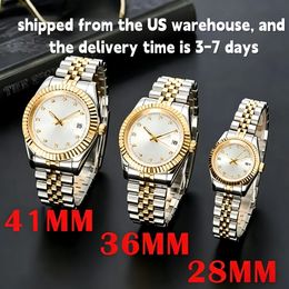 watch orologio Automatic Mechanical Watches Men Big Magnifier 41mm/36mm Stainless steel Sapphire Mens Watches Male Wristwatches Luminous - menswatches1cool