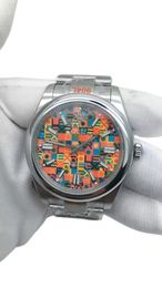 U1 Rolex Oyster Perpetual Automatic Stainless Steel Watch Bezel Men's Watch Sapphire Glass Case New Black Case - menswatches1cool