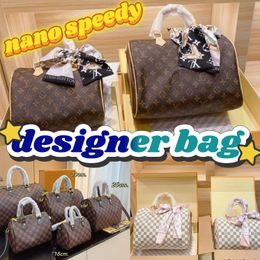 bag designer bag nano speedy handbag womens shoulder luxury bag clair solid casual simple bags purse Sac - menswatches1cool