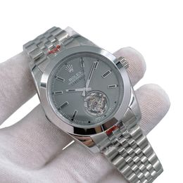 U1 Rolex Milgauss Label Noir Tourbillon 40MM Automatic Stainless Steel Watch Bezel Men's Watch Sapphire Glass Case New - menswatches1cool