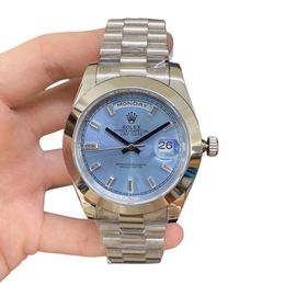 U1 Rolex Day Date 40MM Diamond Dial Automatic Stainless Steel Watch Bezel Men's Watch Sapphire Glass Case New - menswatches1cool