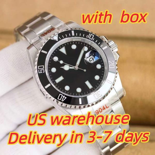 Sliding lock luxury ceramic bezel sapphire glass men's watch 2813 automatic mechanical watch 41mm fashion watches men's 904L stainless watch with box - Watches - menswatches1cool