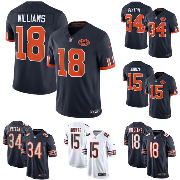 Men's Chicago Bears Caleb Williams Navy Player Game Jersey Custom Available S 6XL - Sports & Outdoors - menswatches1cool