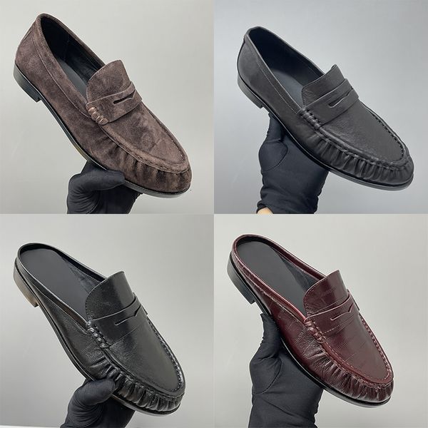Mirror Quality Loafers Men Designer Ruched Penny Loafers Le Loafer Mules Penny Loafers Women Dress Shoes Slip On Loafer Slippers Daily Casual Flat Shoes 1137 - Shoes & Accessories - menswatches1cool