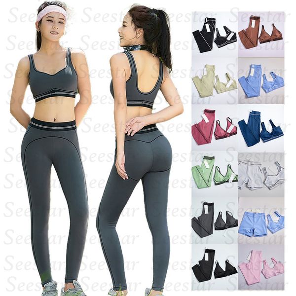 2Pcs Women Yoga Set Gym set Sport Bra High Waist Leggings Outfit, Quick Dry Fitness Gym Running Workout Sportswear - Sports & Outdoors - menswatches1cool