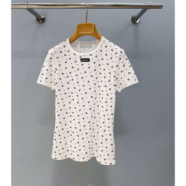 Womens T Shirts Designer Lady Tshirts Shorts Tees Summer Breathable Tops Patterns Flowers Shirt With Budge Letters Design Short Sleeves Size S-2XL - Apparel - menswatches1cool