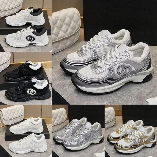 Designer shoes Thick soled Casual shoes women platform lace-up Travel leather 100% cowhide fashion lady Letters Flat Running Trainers men gym sneakers size 35-42 - Shoes & Accessories - menswatches1cool