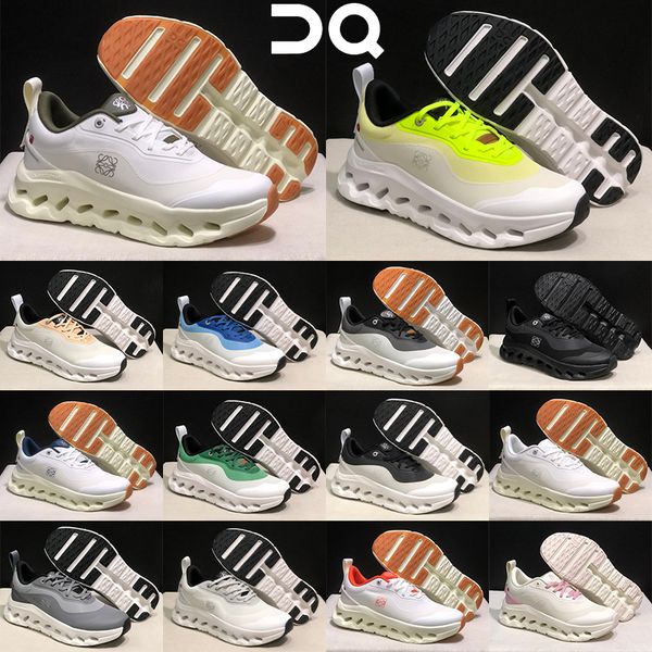 On Cloudtilt Hi 2 Running Shoes for Men Women Cushion Wave Hollow Thick Sole Sneakers Lightweight Breathable Mesh Slip On Walking Shoes white blue pink - Shoes & Accessories - menswatches1cool
