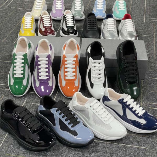 Designer Men Women Sneakers Americas Cup Xl Trainers Leather Lace-up Casual Shoes Outdoor Runner Sport Shoes 36-47 Big Size 53 - Shoes & Accessories - menswatches1cool