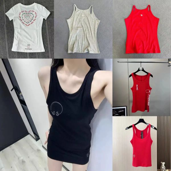 Designer Tanks Women Tank Tops Luxury Vest Sleeveless Cotton Fashion Knitted Camisole Tees Women's Sleeveless Vests - Apparel - menswatches1cool
