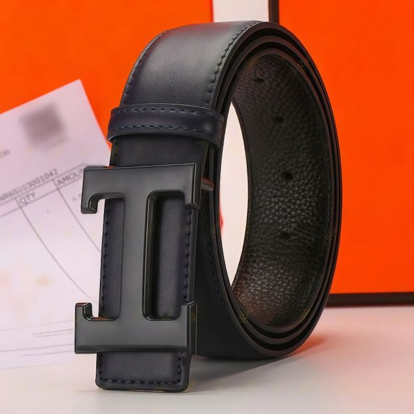 men belt designer women belt mens belt ceinture fashion belt womens belt 38mm genuine leather letter H buckle belt classic business leisure girdle with box - Bags, Shoes & Accs - menswatches1cool