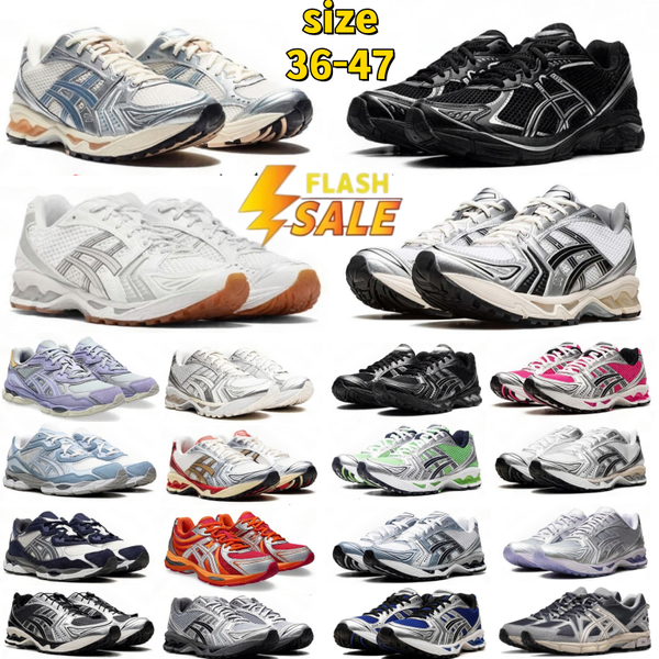 with box designer shoes asices gels nyc1130 k14 running shoes Japan kayano14es Metallic Silver Gold Chrome Toe Pink Foam Blue Tint mens womens outdoor sneakers 36-47 - Shoes & Accessories - menswatches1cool
