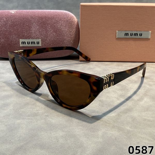 MU Designer Sunglasses For Women UV400 Protection Glasses Black Brown Transparent Tortoise Mens MM Clear Frame Cat Eye Luxury Sunglasses Daily Beach Outdoor - Bags, Shoes & Accs - menswatches1cool