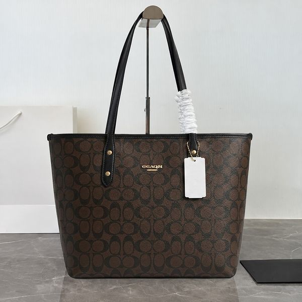 Designer Bag Shoulder Bag Luxury Bag Handbag New Styles Brown Large Capacity Canvas Tote Bag Underarm Bag Handbag High-Quality Classic Women's Leather Crossbody Bag - Bags, Luggage & Accessories - menswatches1cool