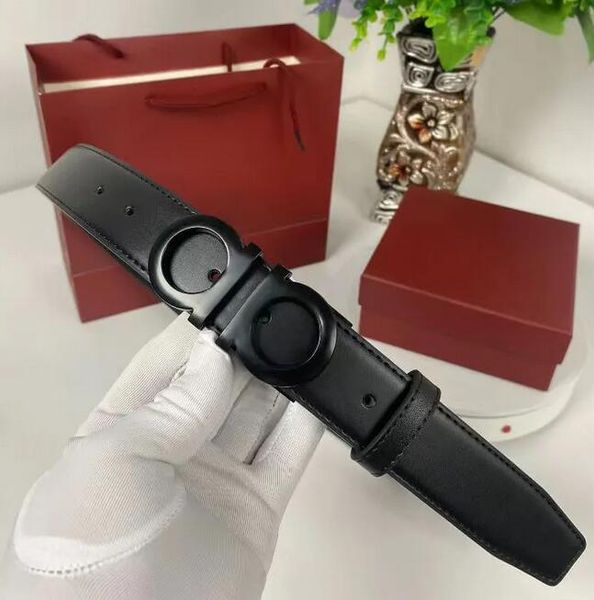 man leather belt belts designer for men big Smooth buckle classic fashion mens AA - Fashion Accessories - menswatches1cool