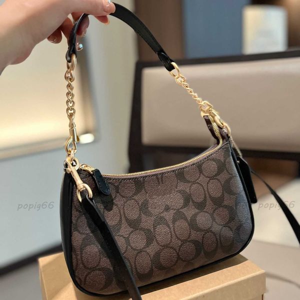 Shoulder Bags Fashion Designer Underarm Small Handbags Women Shoulder Bag Half-moon ladies Baguette Purse Chain Strap Croissant bags Large Capacity Chain Bag - Bags, Luggage & Accessories - menswatches1cool