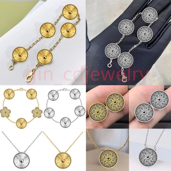 Classic Lucky Clover Necklace Bracelet Earrings Womens and Girls Valentine's Day Mother's Day Engagement Jewelry - Jewelry - menswatches1cool