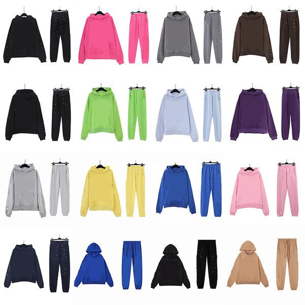 Hoodie Mens Womens Pink Black Fashion Designers Hoodies Pants Suits Sets Classic T Shirts Tees Clothes Sweatshirts T shirt - Apparel - menswatches1cool