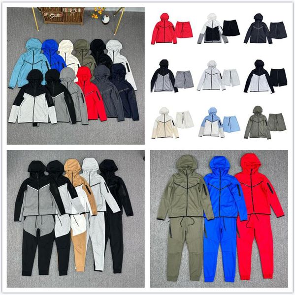 Tech Fleece Mens Womens Hoodies Pants Tracksuits Sports Jackets Space Cotton Trousers Man Tracksuit Bottoms techfleece Man Joggers - Apparel - menswatches1cool