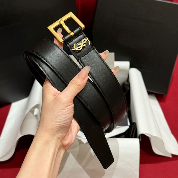 Belt designer belt for women10A genuine leather belts letter high quality daily matching birthday Christmas exquisite gift box - Fashion Accessories - menswatches1cool