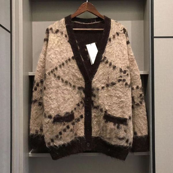 Womens Cardigan Sweaters Designer Wool Sweater Winter Warm Knits Shirts Long Sleeves Woman Classic Sweatshirt Tops Embroidery Shirt S-XL - Apparel - menswatches1cool