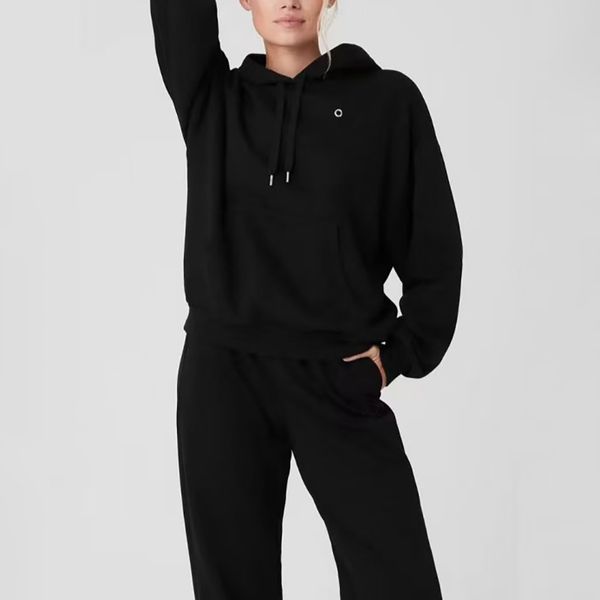 Womens Yoga Pants Hoodies Sweatshirt Designer Pant High Quality Womens Solid Color Yoga Sets High Waist Trousers Sportwear Sweatshirt Black Brown Gym Wear Size XS-L - Sports & Outdoors - menswatches1cool
